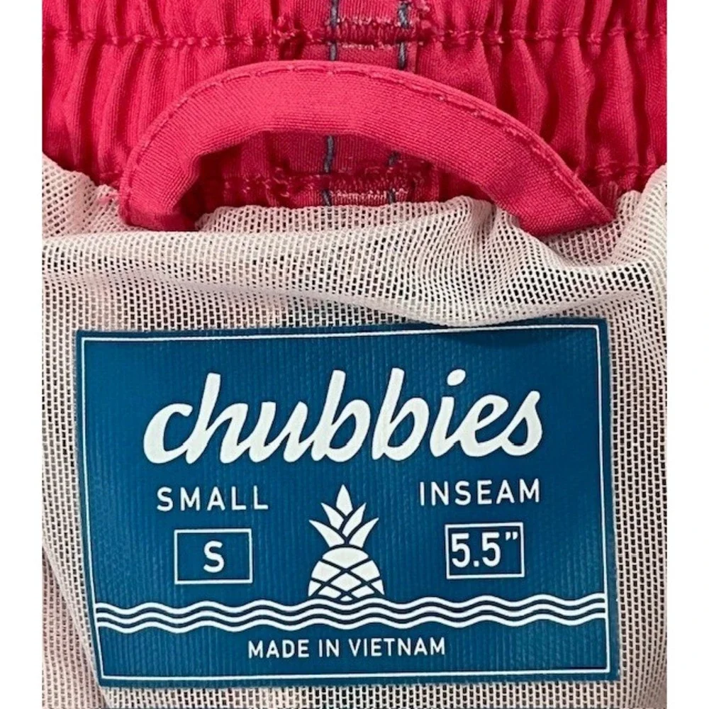 Chubbies Mens Shorts size Small Lined Multicolor 5.5